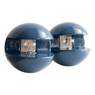 Vintage Italian Ceramic Wall Lamps, 1970s, Set of 2 For Sale