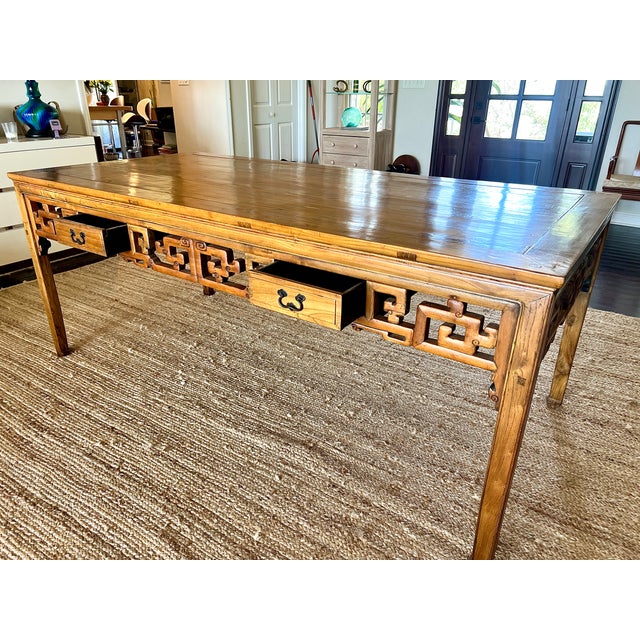 Chinese Mid 20th Century Chinese Style Scholar's Table For Sale - Image 3 of 6