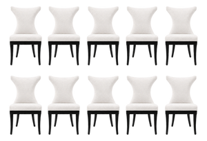 Set of 10 Randolph & Hein Klismos Style Dining Chairs
