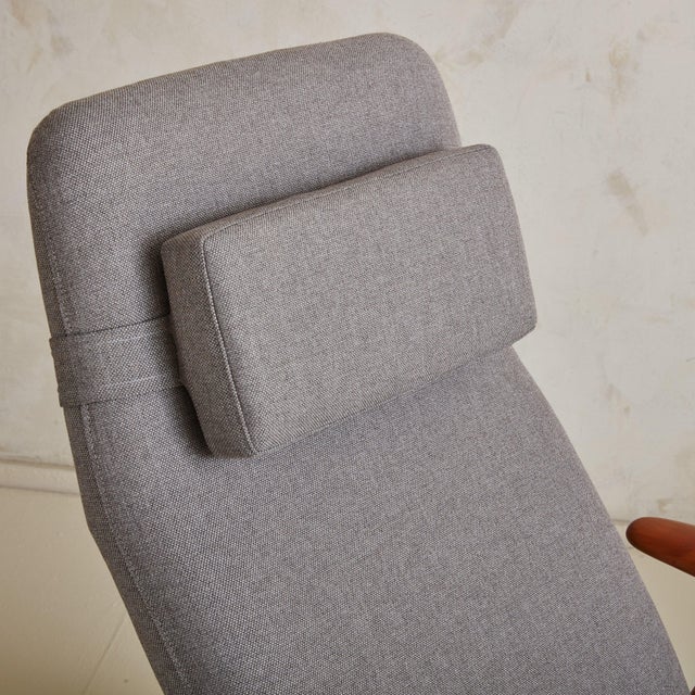 Wood Light Grey Lounge Chair + Ottoman by Alf Svensson for Fritz Hansen - 2 Pieces For Sale - Image 7 of 12