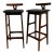 1960s Danish Mid Century Modern Bar Stools in Rosewood, a Pair - Knud Bent Design for Dyrlund For Sale