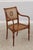 1980s Pair English Adams Style Painted Back Cane Armchairs For Sale - Image 5 of 16