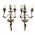 Pair of Early 20th Century Italian Silver Gilt Sconces For Sale