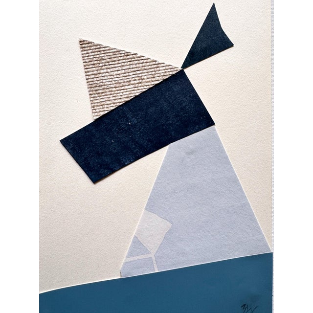 Paper "Rhythm Replaces Reason 6" Original Mixed-Media Collage on Paper by Zac Woodiel For Sale - Image 7 of 9