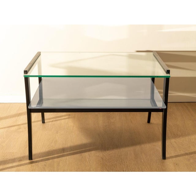 Wood Vintage Lacquered Wood and Glass Nightstands, 1970s, Set of 2 For Sale - Image 7 of 8