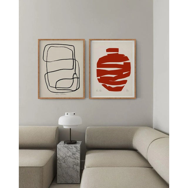 Contemporary Contemporary Minimalist Abstract Giclee Prints - a Pair For Sale - Image 3 of 4