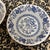 English Vintage Enoch Wedgwood "Blue Heritage" Onion Pattern Pair of Bowls For Sale - Image 3 of 5