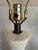 Mid 20th Century Hollywood Regency Textured White Ceramic Table Lamps With Sculptural Wood Bases - Pair For Sale In Los Angeles - Image 6 of 12