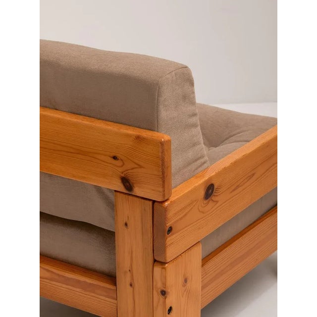 Set of Vintage Italian Pine Lounge Chairs, 1970s For Sale - Image 4 of 11