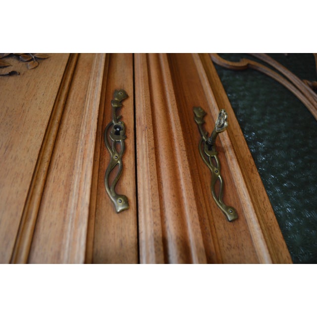 Vintage C.1878-C.1910 French Art Nouveau Phenomenal & Intricate, Hand-Carved 5-Piece Breakfront Server/Sideboard For Sale - Image 14 of 16