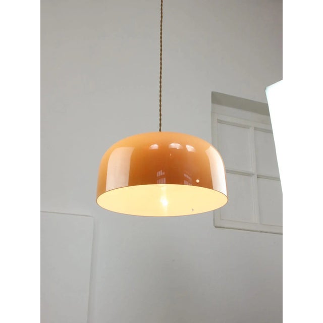 Brown Space Age Brown Pendant Lamp from Guzzini, 1960s For Sale - Image 8 of 18