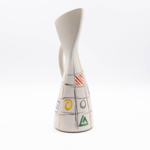 Mid-Century Swirl Vase with Geometric Decor from Dümler & Breiden, 1960s For Sale - Image 9 of 13
