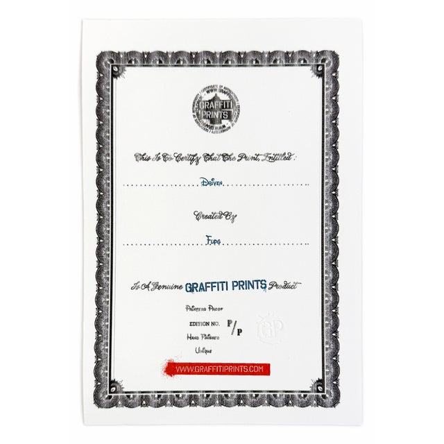 Flog, Driven (Unique Hand Finished Screen Print) For Sale - Image 4 of 4