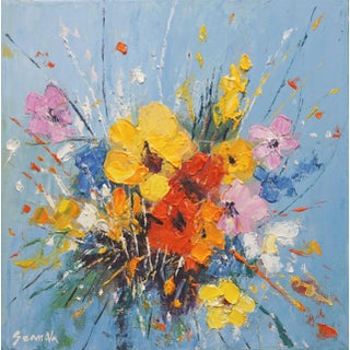 Original Oil Painting, Flowers For Sale