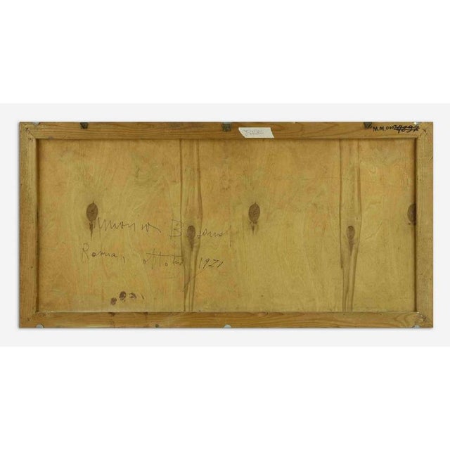 Untitled is an original modern artwork realized by Marisa Busanel in 1971. Oil painting on board Hand signed and dated. On...