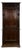 Carved Oak Entryway Coat Rack with Wrought Iron Hooks For Sale