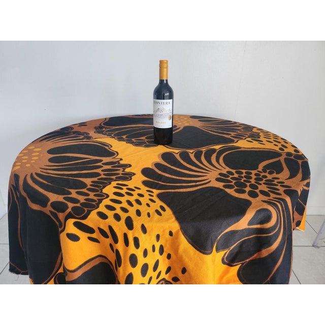 1970s Scandinavian "Valmu" Cotton Fabric by Marjatta Metsovaara for Tampella For Sale - Image 10 of 11