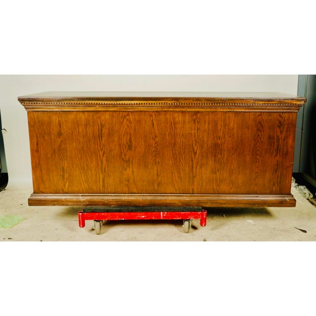 1960s Vintage Two Tone Mahogany Credenza For Sale - Image 11 of 11