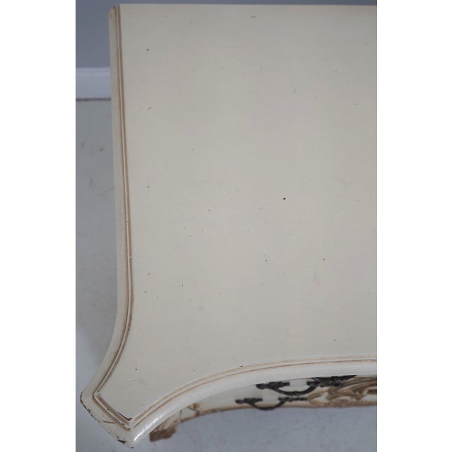 Antique French Carved Mahogany Painted Dresser For Sale - Image 14 of 18