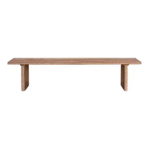 Long Parson Mother of Pearl Inlay Bench