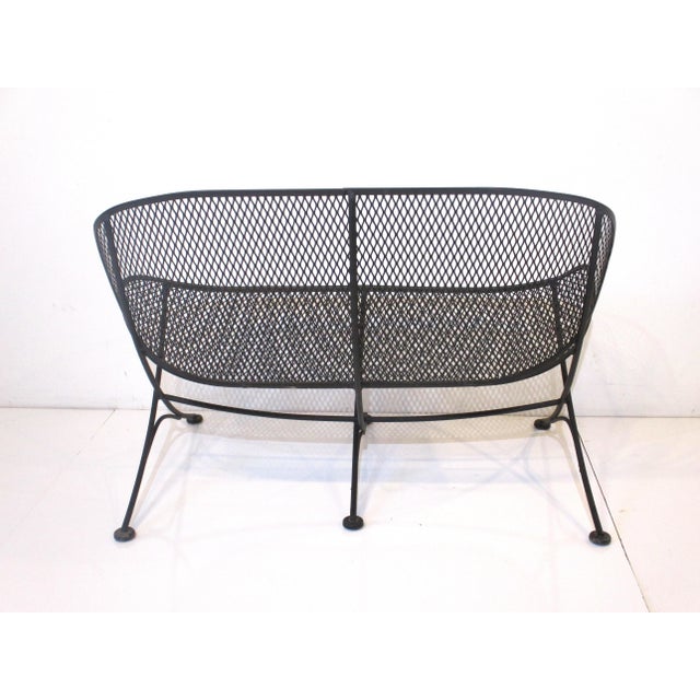 Maurizio Tempestini Mid 20th Century Maurizio Tempestini Salterini Styled Orange Slice Loveseat For Sale - Image 4 of 11