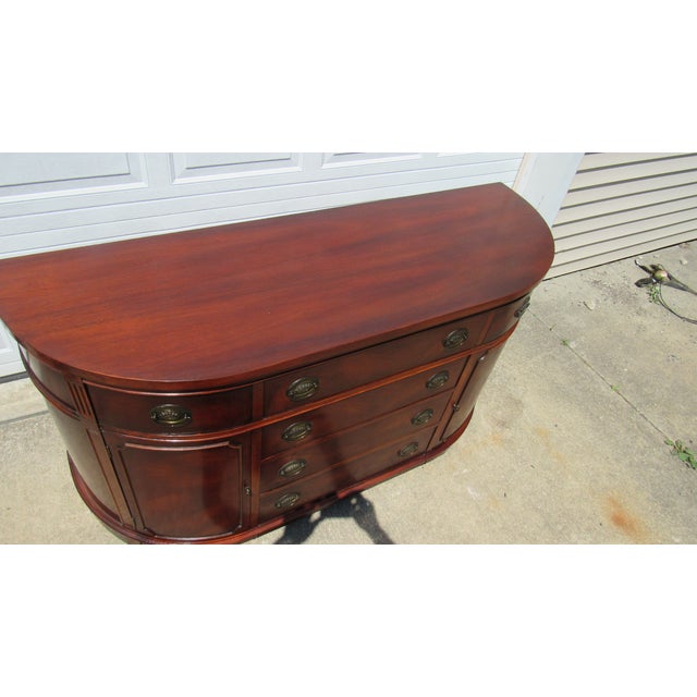 1940s 1940s Bernhardt Sideboard Buffet Mahogany Vintage Designer For Sale - Image 5 of 14