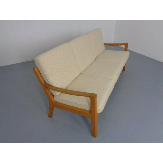 Mid-Century Modern Senator Sofa in Oak by Ole Wanscher for Poul Jeppesen, Denmark, 1960s For Sale - Image 3 of 18