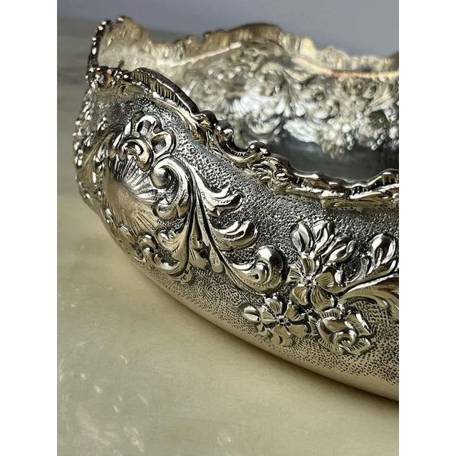 Handmade Centerpiece in Silver, Italy, 1980s For Sale - Image 10 of 11