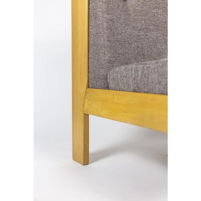 Beech & Fabric Armchairs, 1960s For Sale - Image 9 of 14