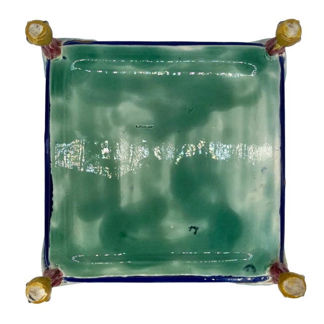 J. Holdcroft Majolica Japonisme Cobalt Box & Cover, Signed, English Ca. 1880 For Sale - Image 11 of 13