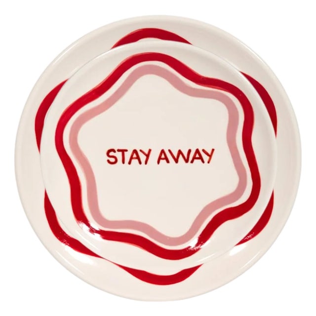 Talk of the Table Artisanal Plates- Set of 2 For Sale