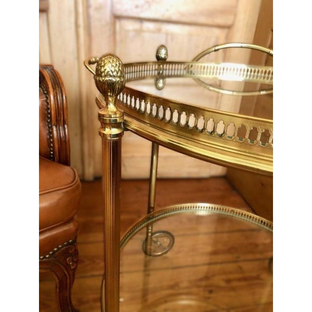 Vintage Brass Serving Trolley, 1950s For Sale - Image 16 of 18
