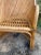 Gabriella Crespi Stunning Split Reed + Rattan Barrel Club or Lounge Chair | Hollywood Regency to Mid Century Modern in a Gabriela Crespi For Sale - Image 4 of 11