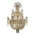 Antique Italian Beaded Basket Form Chandelier For Sale