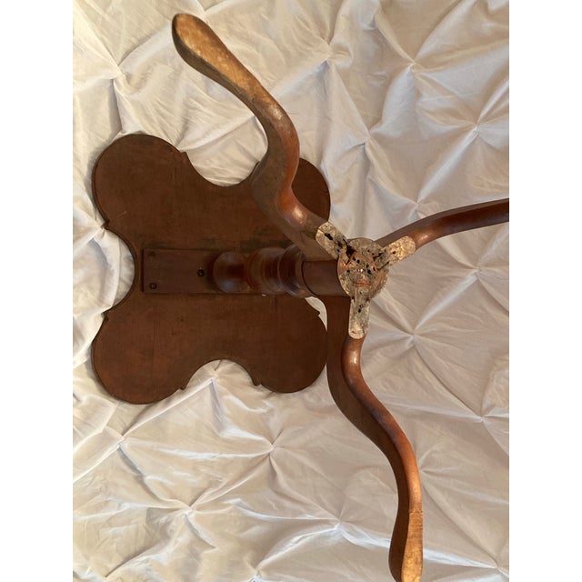 Wood 1785 American Furniture Connecticut Heritage Investment Piece American Federal Cherrywood Scallop-Top Candlestand Circa 1785 Connecticut For Sale - Image 7 of 9