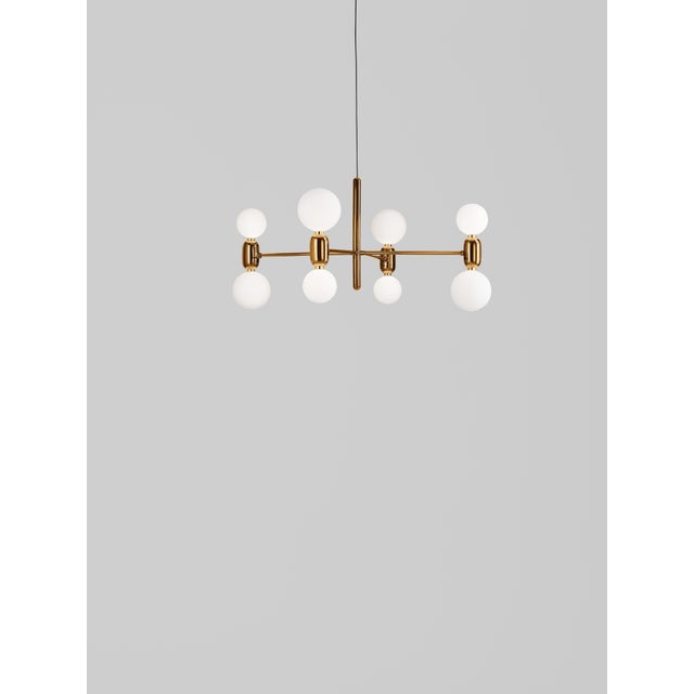 Golden Aballs Chandelier 8 by Parachilna For Sale - Image 8 of 9