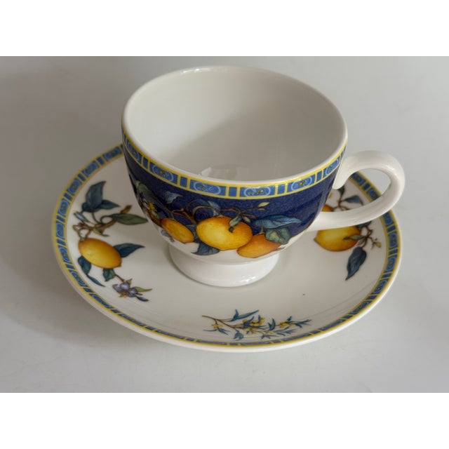 Citrons Teacup and Saucer from Wedgwood, England, 1993 For Sale - Image 6 of 9