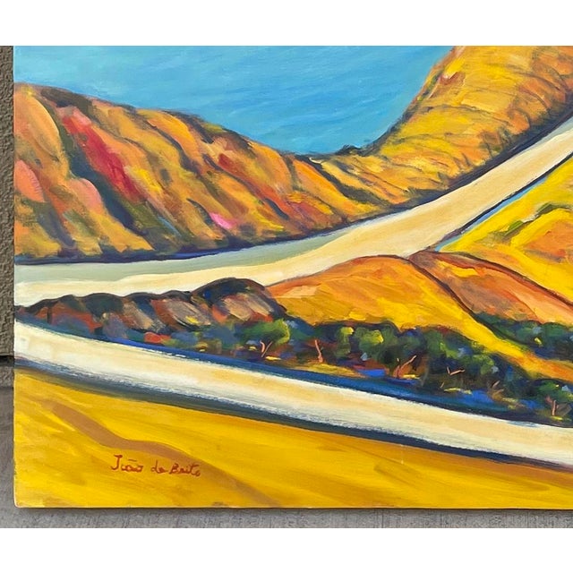 2020s “Along the Coast” Large Oil on Canvas by Joao De Brito - For Sale - Image 5 of 7