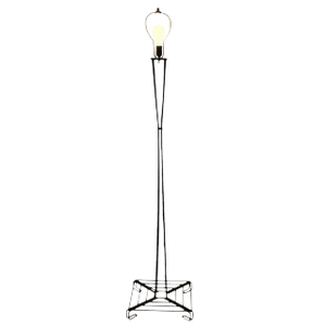 Architectural Iron Rod Floor Lamp