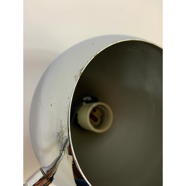 Modern Mid-Century Chrome Desk Lamp With Bending Neck - Rewired For Sale - Image 3 of 11