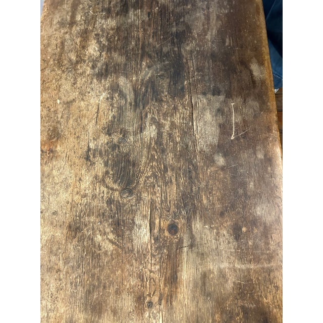 Large 19th Century Sturdy Rustic Elm Bench For Sale - Image 16 of 16