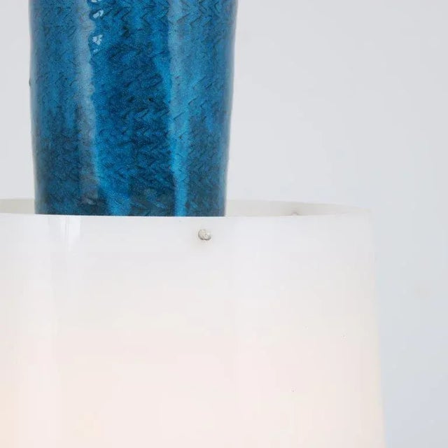 Glass Ceramics Hanging Lamp by Aldo Londi for Bitossi, Italy, 1960s For Sale - Image 7 of 12