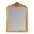 19th Century French Louis XV Giltwood Wall Mirror With Floral Crest For Sale