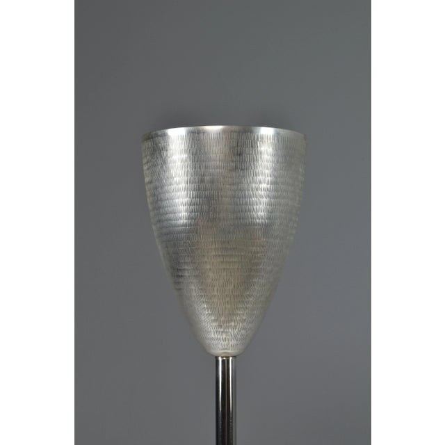 Modern Celis Contemporary Brushed Nickel Brass Champagne Bucket Stand by Jonathan Amar For Sale - Image 3 of 7