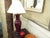 Red Early 20th Century Antique Japanese Oxblood Baluster Form Ceramic Lamp For Sale - Image 8 of 10