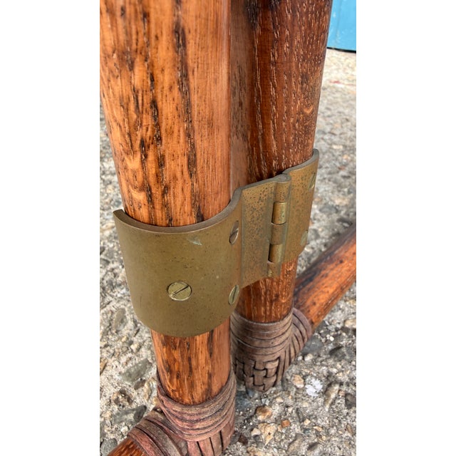 Vintage McGuire San Francisco Convertible Bamboo & Rosewood Dining Console Table For Sale - Image 13 of 17
