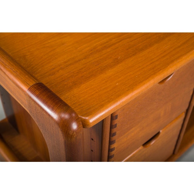 1970s Mid-Century Danish Teak Vinyl Storage Cabinet from Dyrlund, 1960s For Sale - Image 5 of 11