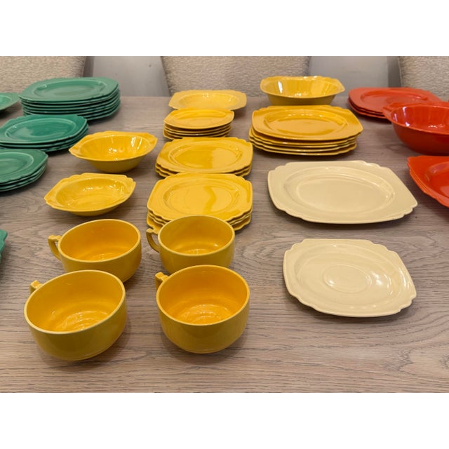 Ceramic Riviera Dinnerware by Homer Laughlin Set, Circa 1930 For Sale - Image 7 of 12