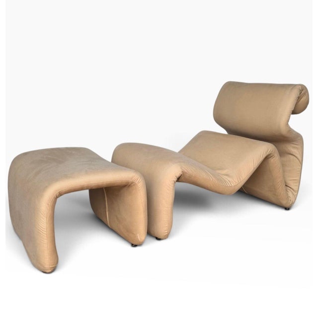 1970s Etcetera Lounge Chair & Ottoman by Jan Ekselius Sweden, C. 1970 For Sale - Image 5 of 6