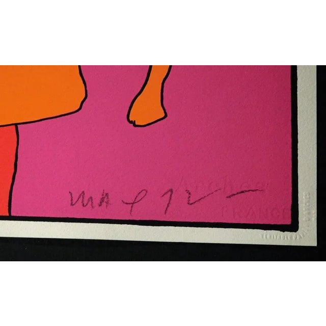 1970s Peter Max "Golden Time" Signed Numbered Artwork Framed Pop Art '72 For Sale - Image 5 of 6